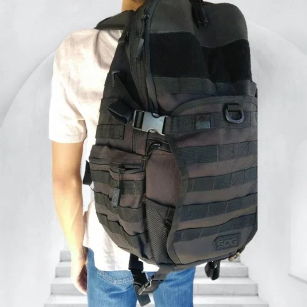 Black Opard Daypack Tactical Backpack men's outdoors urban bug out bag - Picture 11 of 14